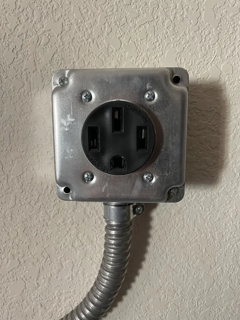 NEMA 14-50 outlet installed for Electrical Panel Upgrade in Huber Heights