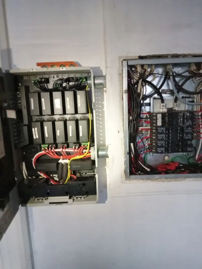 Electrical panel upgrade completed for Security Camera Wiring in Huber Heights